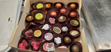 Chocolate in different shape and color within box